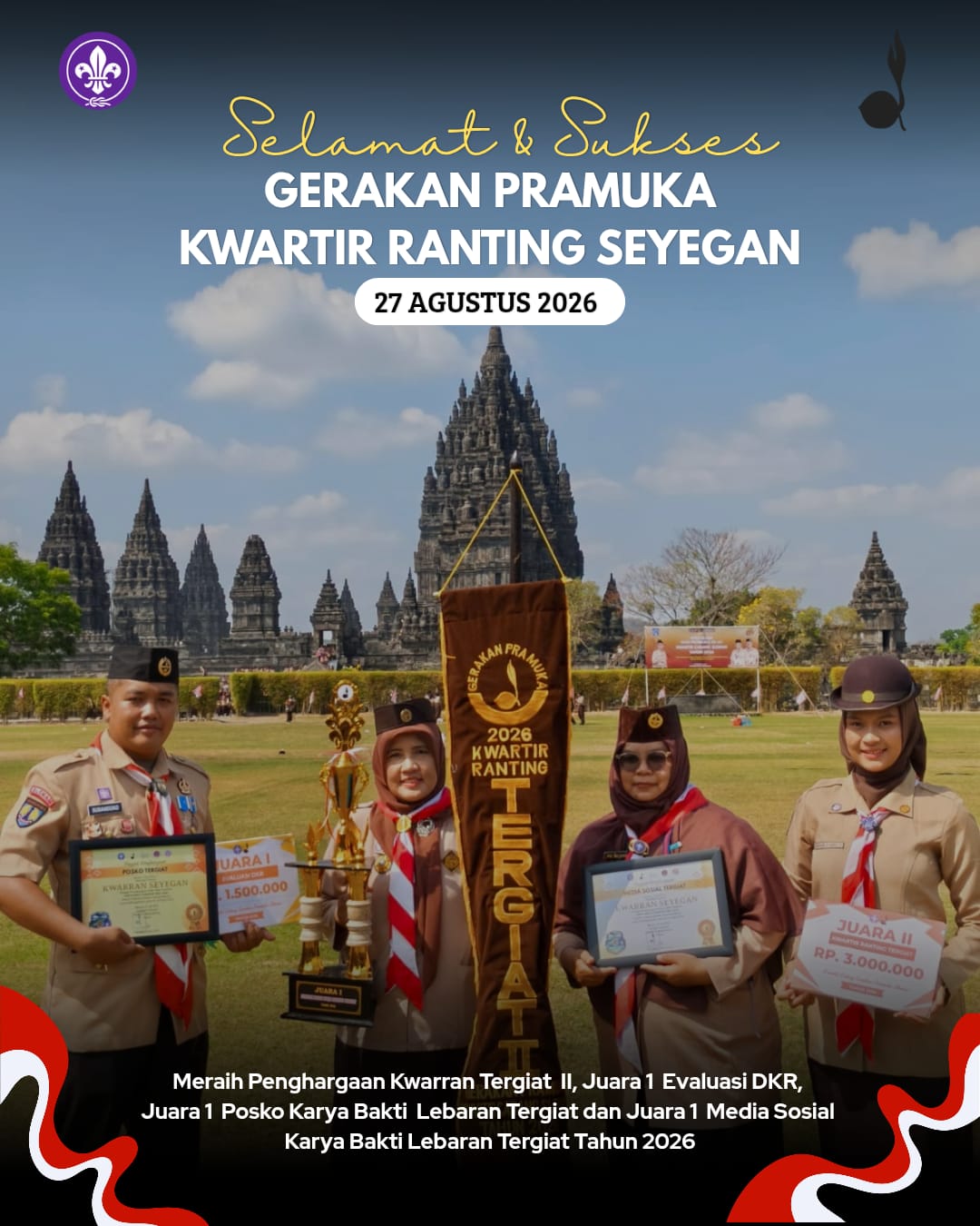 PRESTASI SEYEGAN DALAM EVENT TAHUNAN KWARTIR  CABANG SLEMAN 